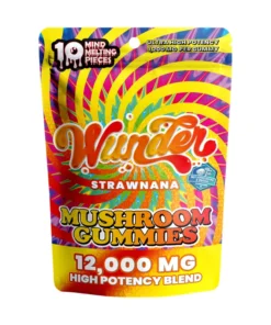 Wunder High Potency Strawnana Mushroom Gummies
