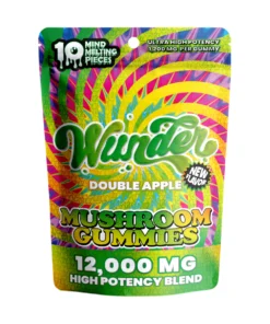 Wunder High Potency Double Apple Mushroom Gummies